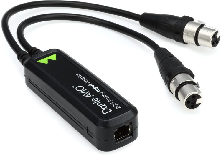 Audinate Dante AVIO 2-channel Analog Input Adapter